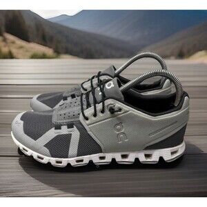 On Running Cloud Slate Rock Womens Size 7 Gray White Running Shoes Preowned